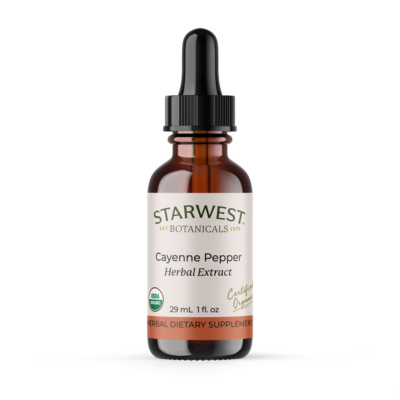 Starwest Botanicals Cayenne Pepper Extract Organic 1 fl.oz.