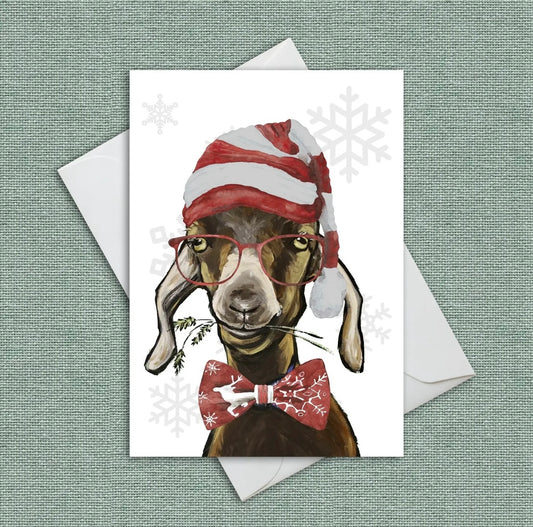 Billy Goat Christmas Card