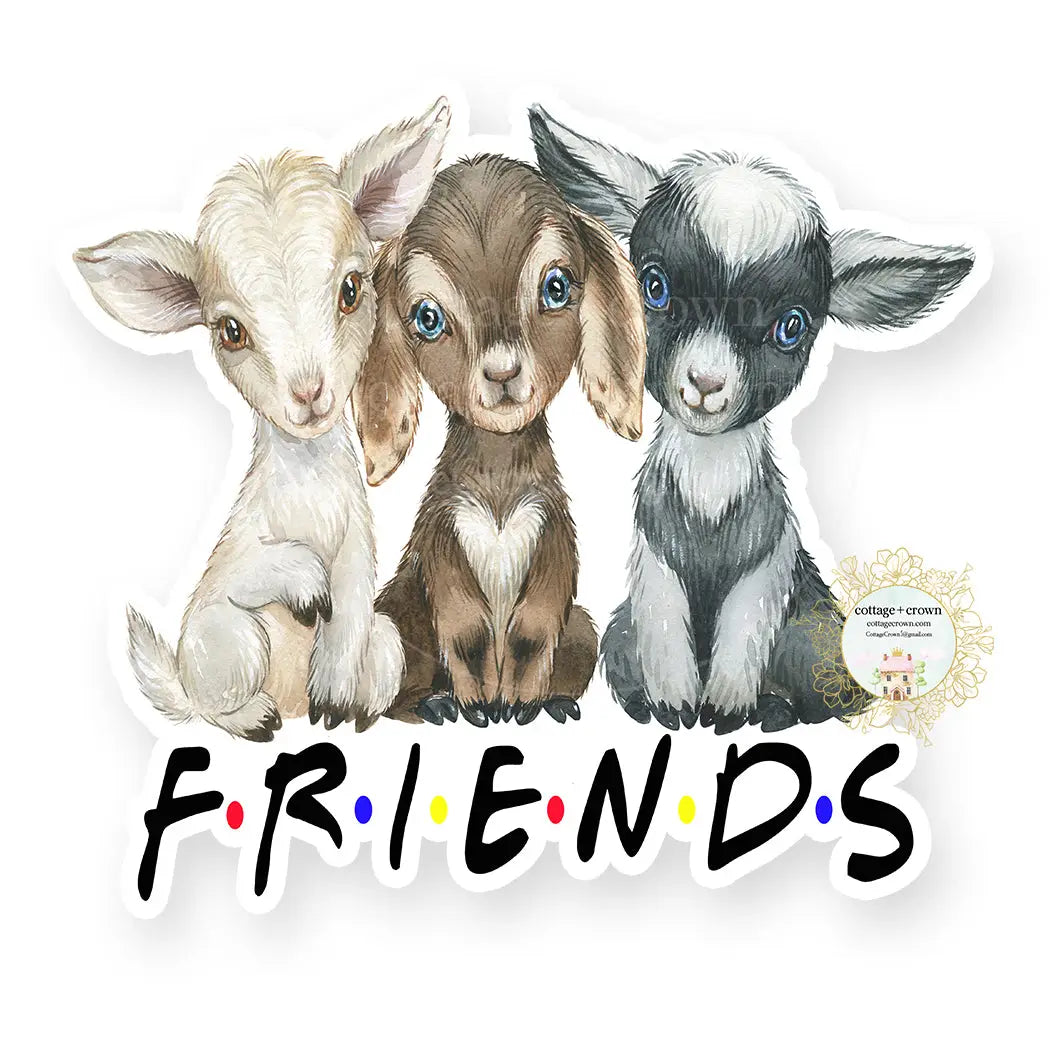 Goat Best Friends Vinyl Decal Sticker