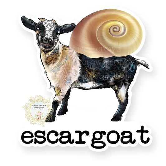 Goat - Escargoat Vinyl Decal Sticker