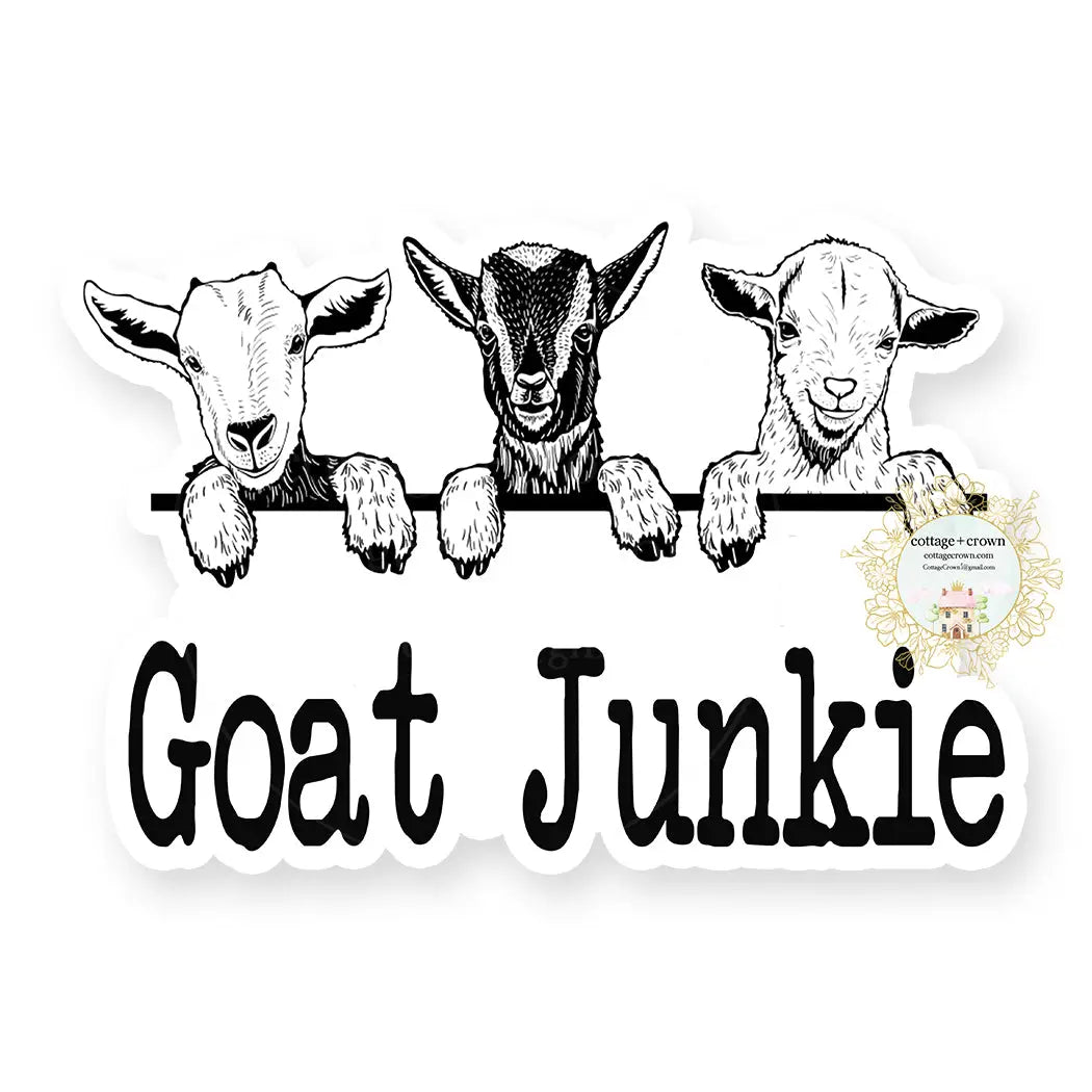 Goat Junkie Vinyl Decal Sticker