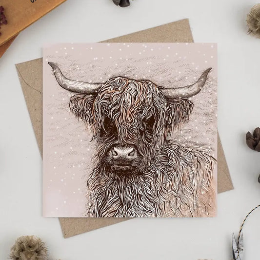 Highland Cow Greeting Card