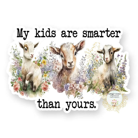 My Kids Are Smarter Than Your Kids Vinyl Decal Sticker