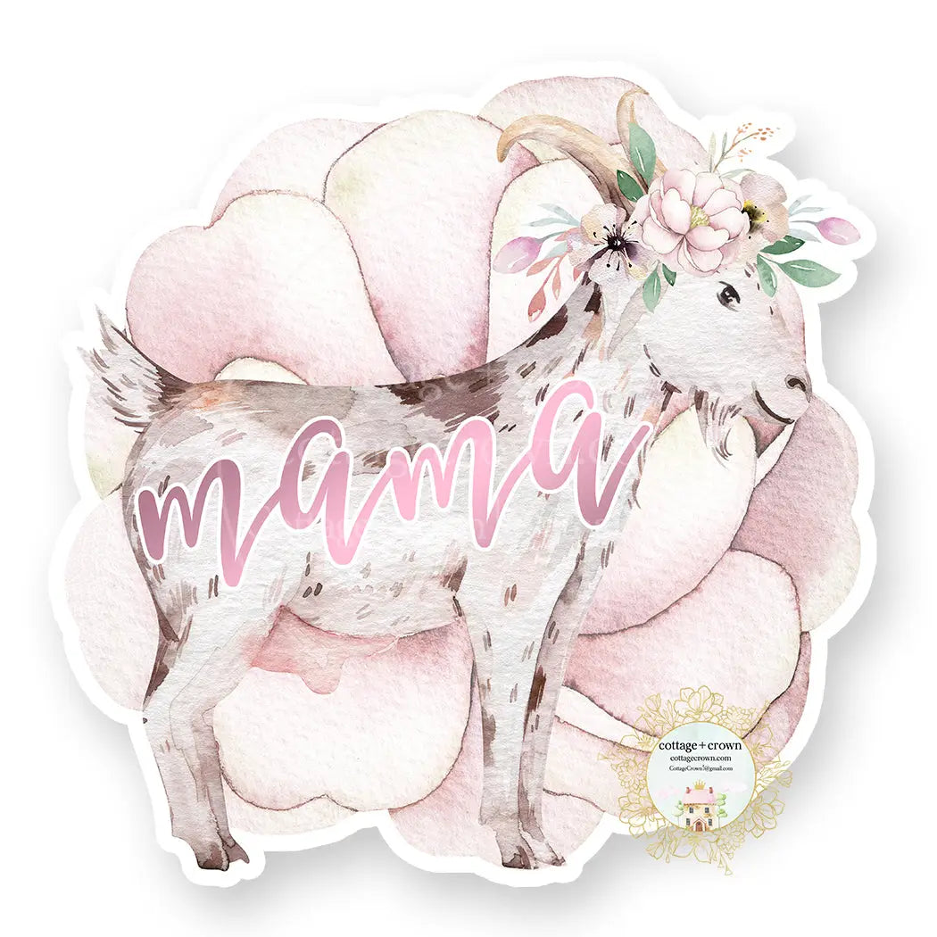Goat Mama Vinyl Decal Sticker