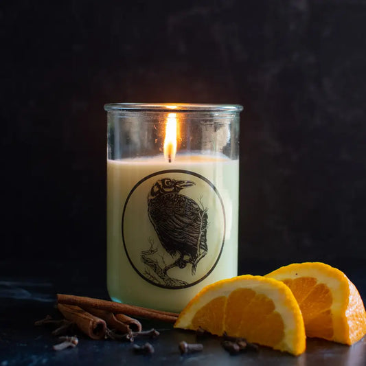 Soy Candle with Cotton Wick - Quoth the Raven