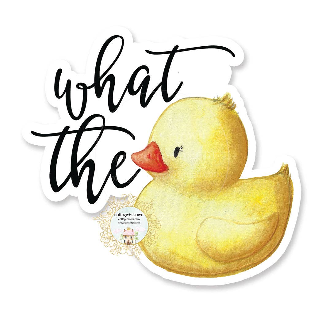 What The Duck - Funny Vinyl Decal Sticker